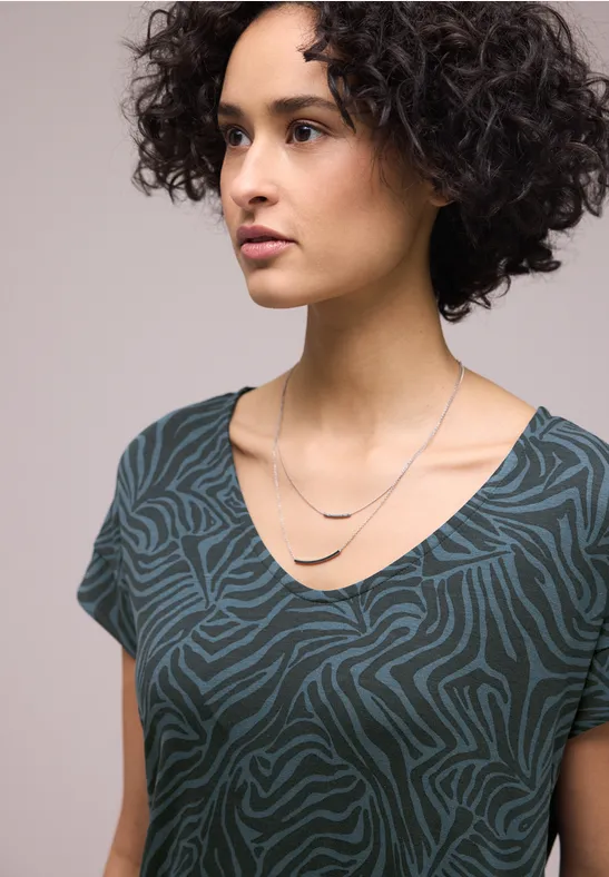 Jurk met patroon cool vintage green