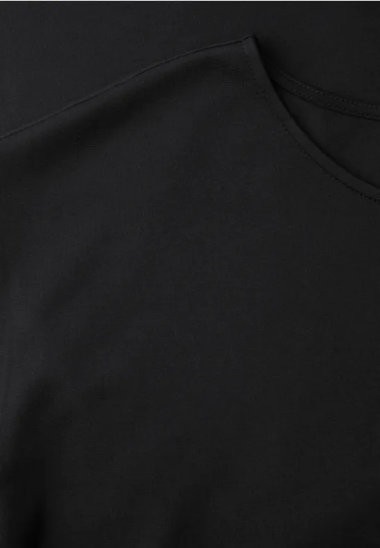 Knielanges Kleid aus Jersey Black