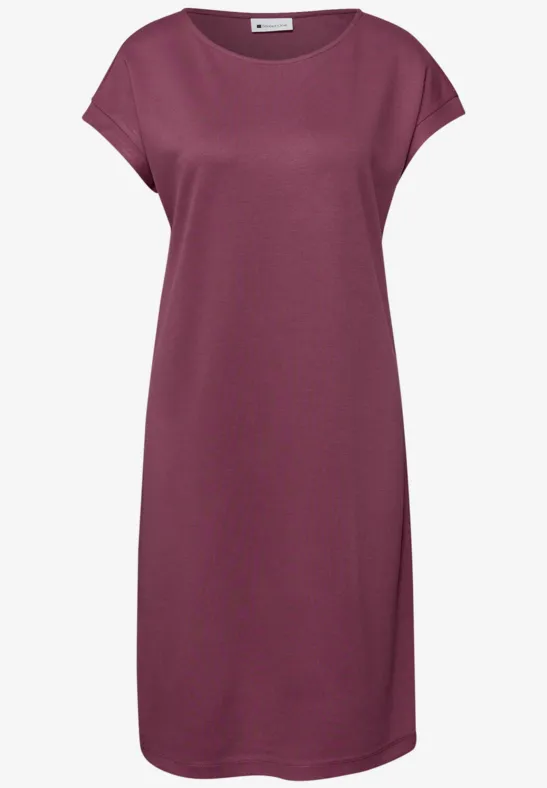 Robe longueur genou en jersey dark clouded blush