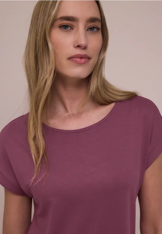 Robe longueur genou en jersey dark clouded blush