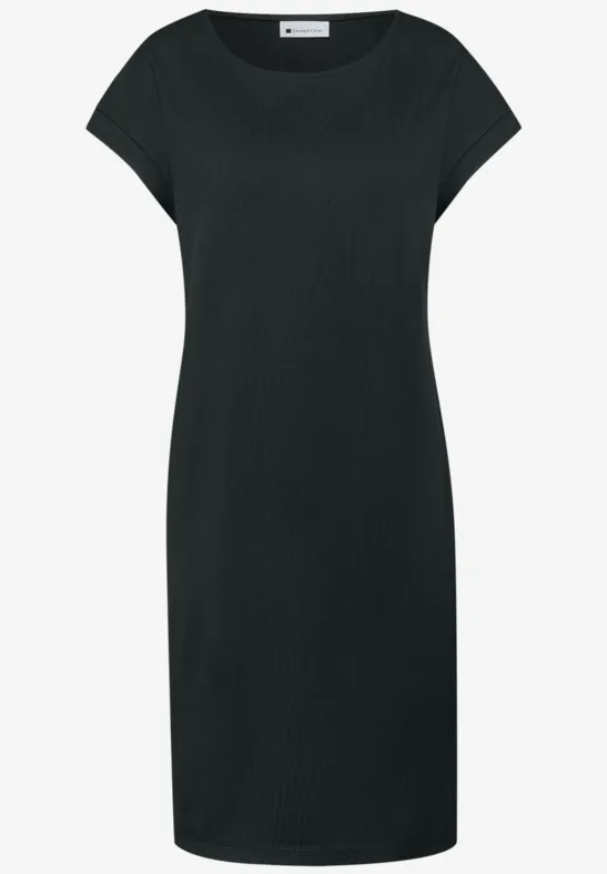 Robe en jersey mi-longue deep bound green