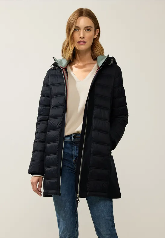 Materialmix Softshelljacke gravity blue
