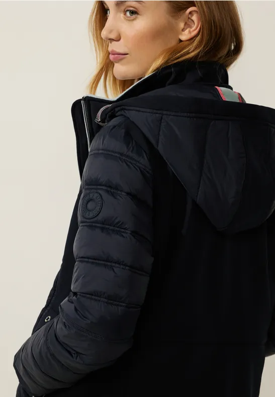 Materialmix Softshelljacke gravity blue