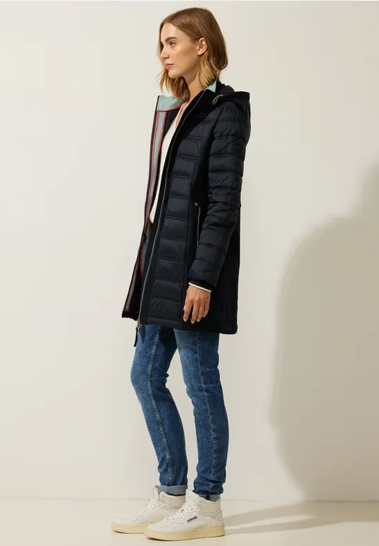 Materialmix Softshelljacke gravity blue