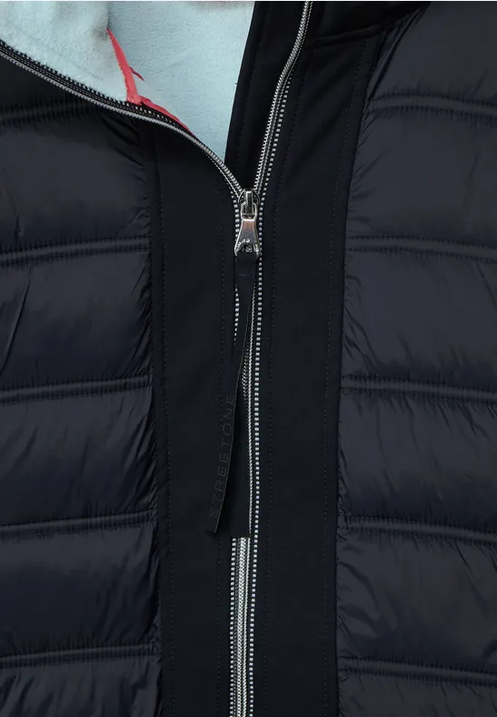 Materialmix Softshelljacke gravity blue