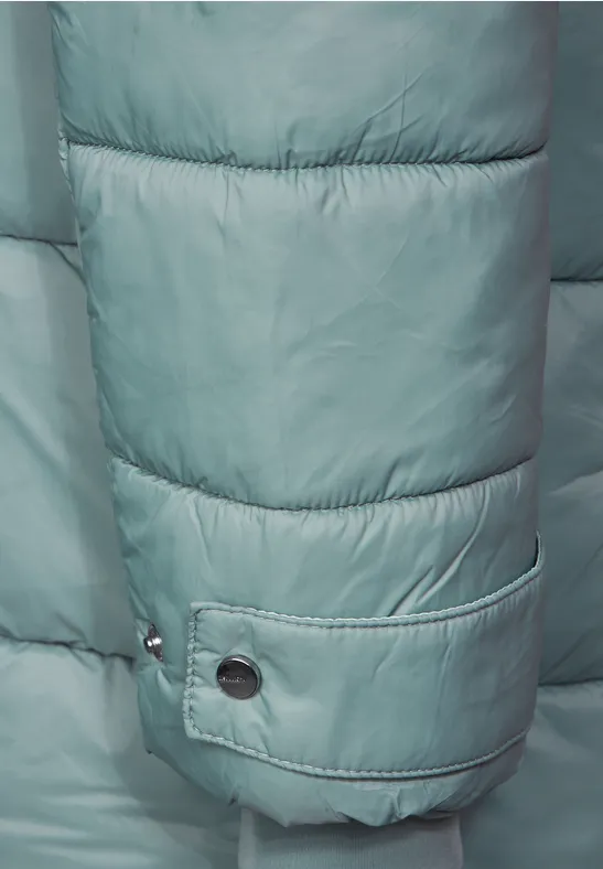 Wintermantel mit Kapuze polar mint
