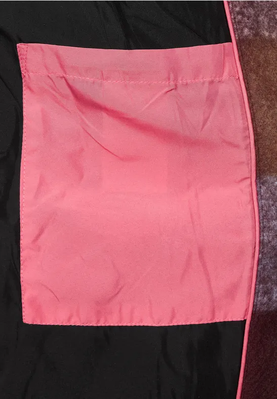 Hoodie Karojacke mit Kapuze sleek brown