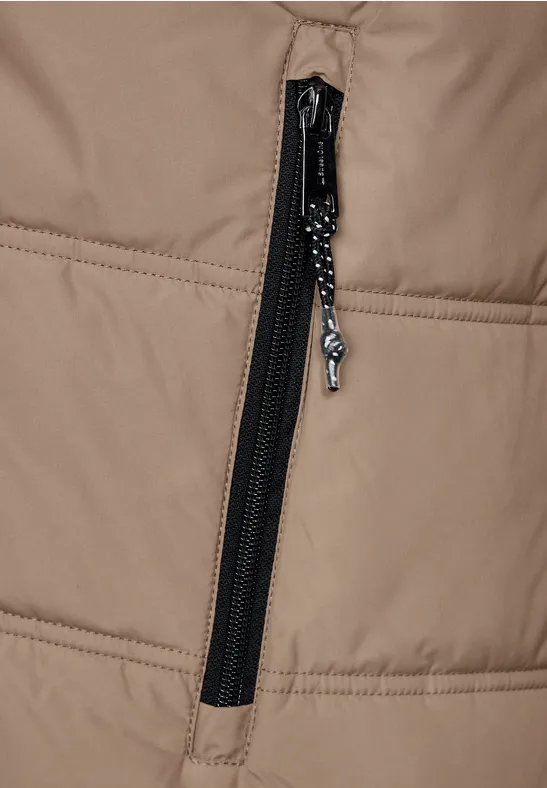 Langer Teflon Wintermantel rocky brown