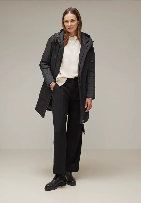 Softshell Materialmix Parka Black