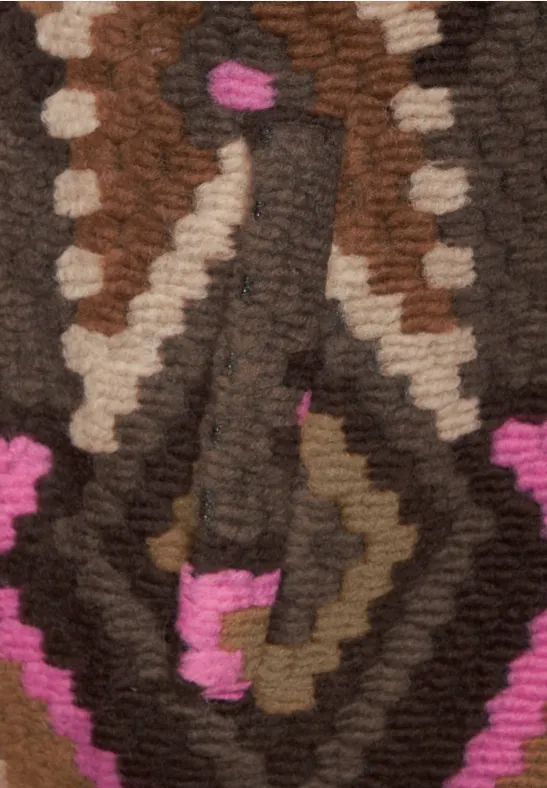 Mantel mit Ikat Print rocky brown