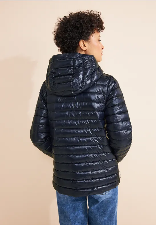 Veste matelassée courte gravity blue