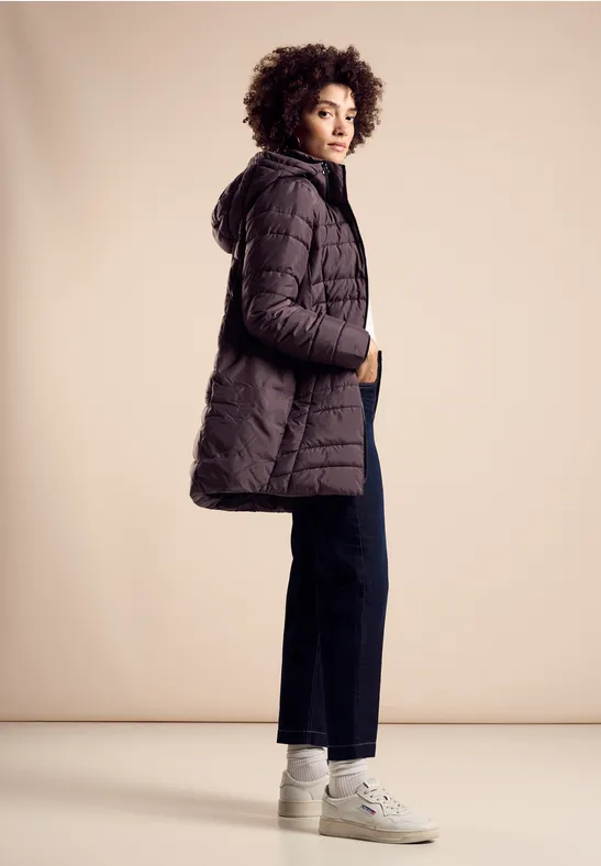 Veste matelassée berry brown