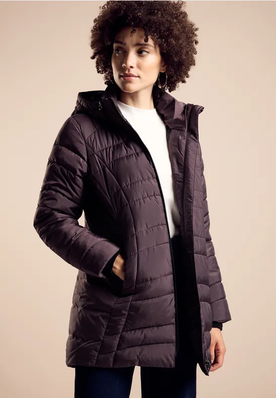 Veste matelassée berry brown