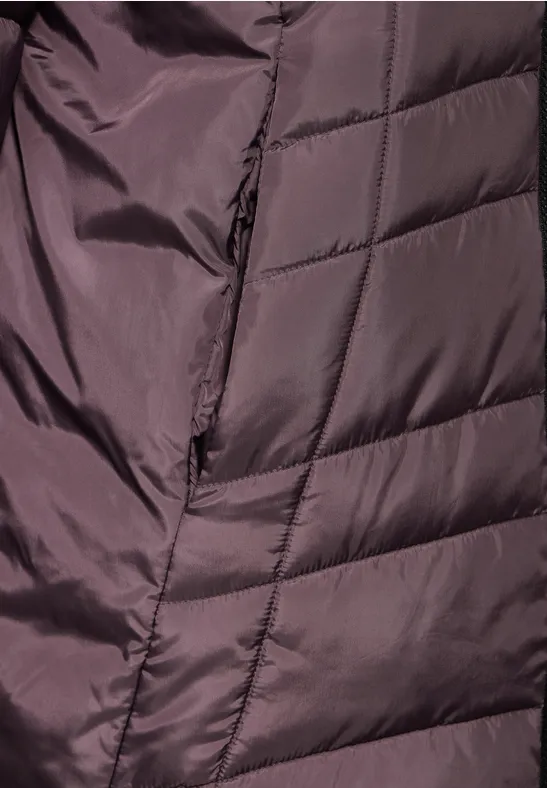 Veste matelassée berry brown