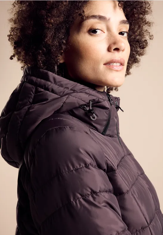 Veste matelassée berry brown