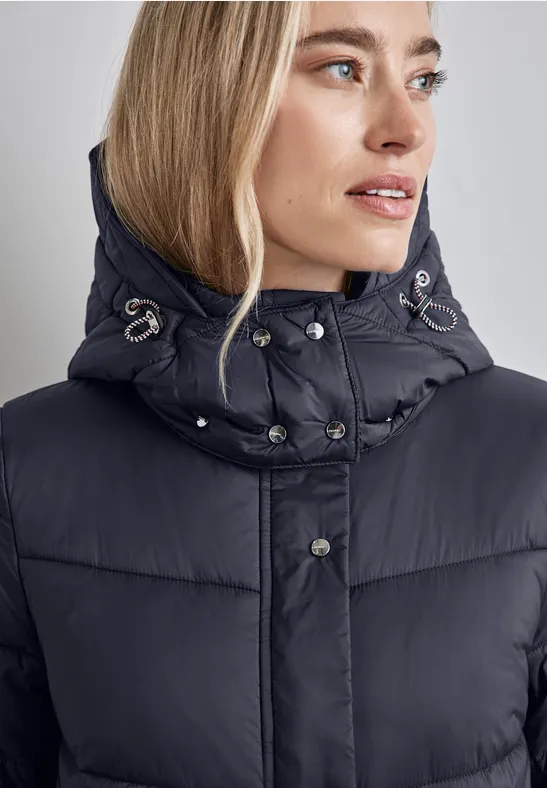 Veste avec capuche amovible gravity blue