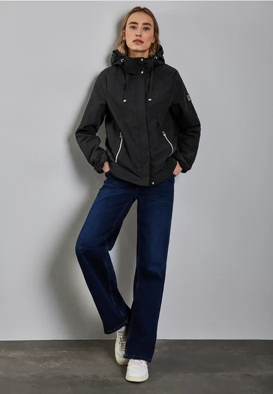 Moderner Windbreaker Black