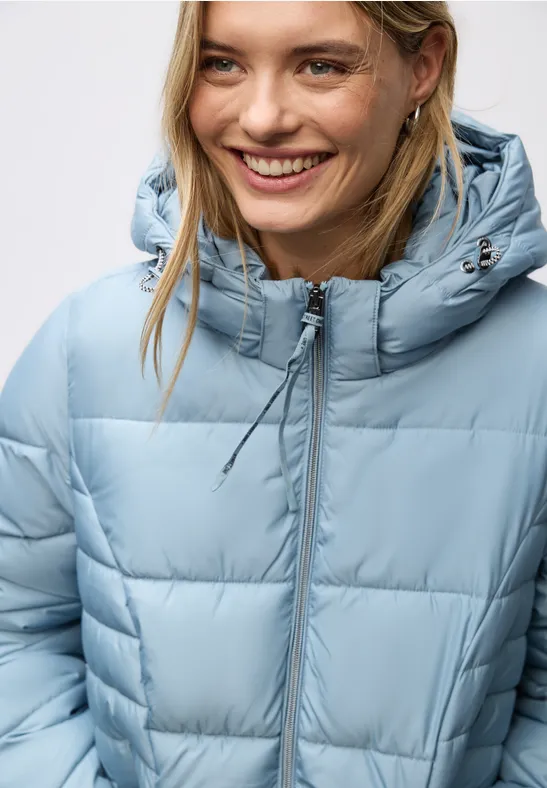Kurze Steppjacke sterling blue