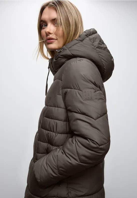 Kurze Steppjacke nomad brown