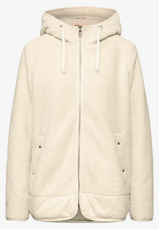 Gefütterte Teddy-Jacke pastel sand