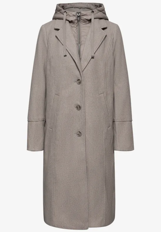 Reversmantel mit Inlay Sandy Mocca Mel.