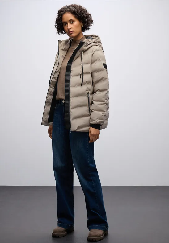 Jacke mit geklebten Nähten Smooth Champagne