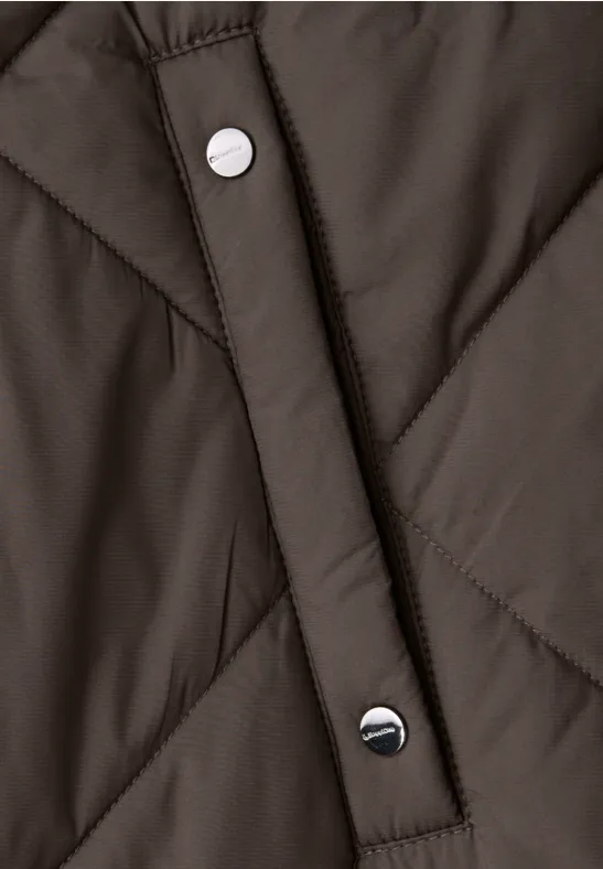 Veste longue matelassée nomad brown