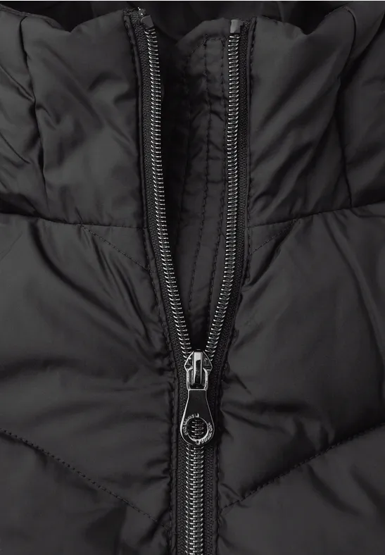 Midi Steppjacke Black