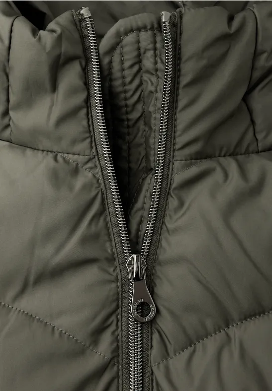 Veste matelassée midi cypress green