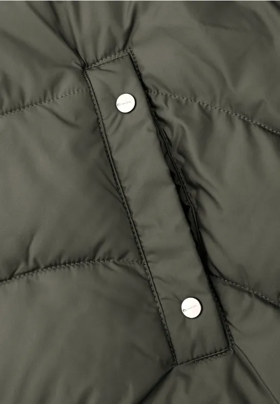 Veste matelassée midi cypress green