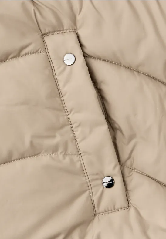 Veste matelassée midi Smooth Champagne