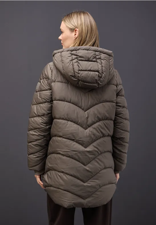 Midi Steppjacke nomad brown