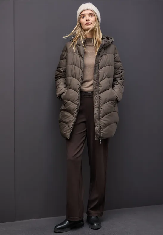 Midi Steppjacke nomad brown