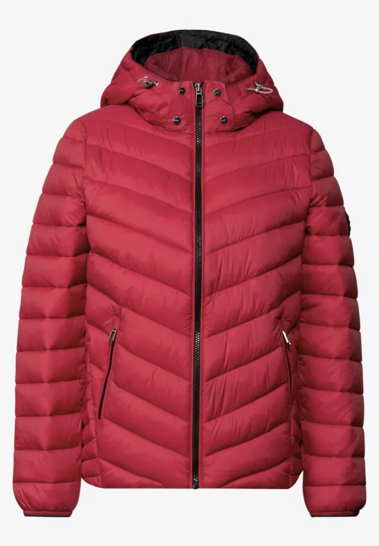Jacke mit abnehmbarer Kapuze carpet red