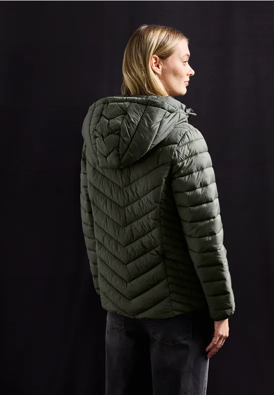 Veste avec capuche amovible cypress green
