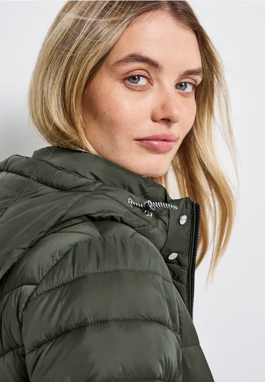 Veste avec capuche amovible cypress green