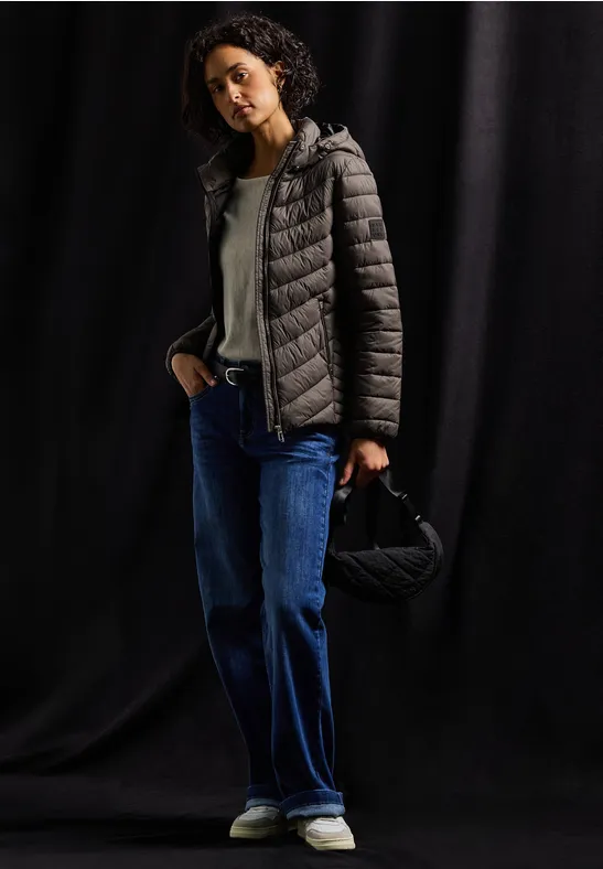 Jacke mit abnehmbarer Kapuze nomad brown