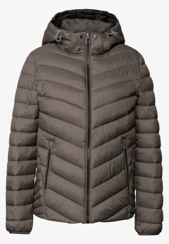 Jacke mit abnehmbarer Kapuze nomad brown