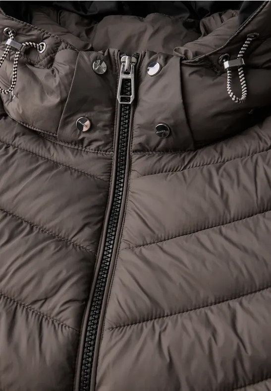 Jacke mit abnehmbarer Kapuze nomad brown