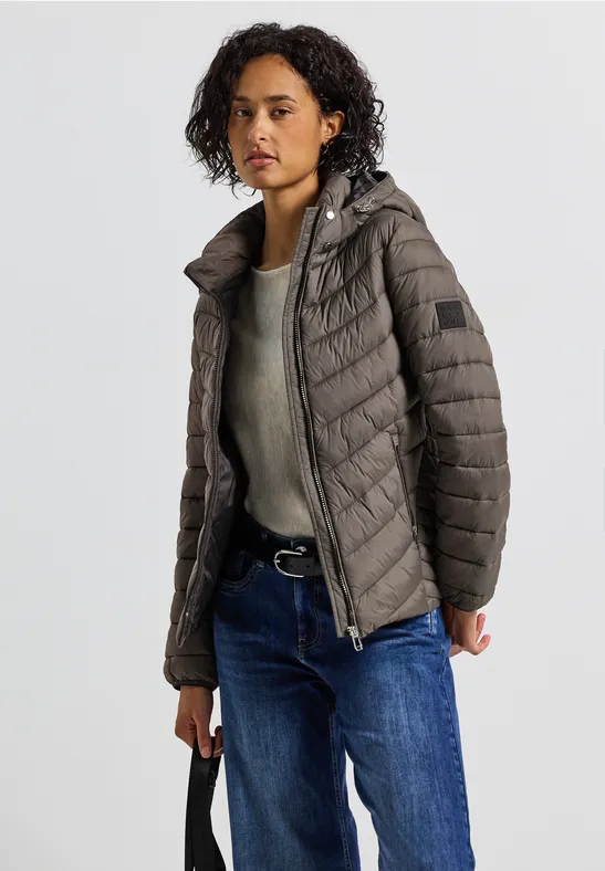 Jacke mit abnehmbarer Kapuze nomad brown