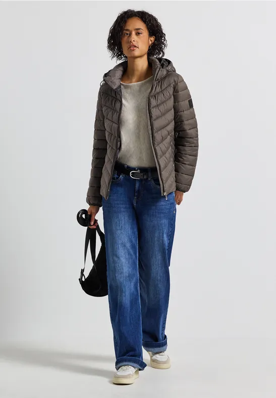 Jacke mit abnehmbarer Kapuze nomad brown