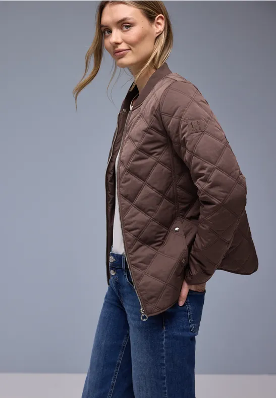 Veste avec capuche amovible mahogany brown