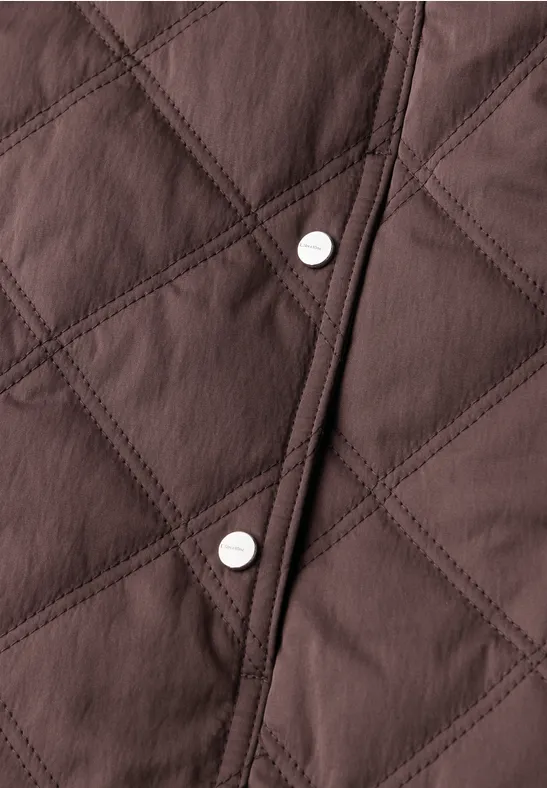 Veste avec capuche amovible mahogany brown
