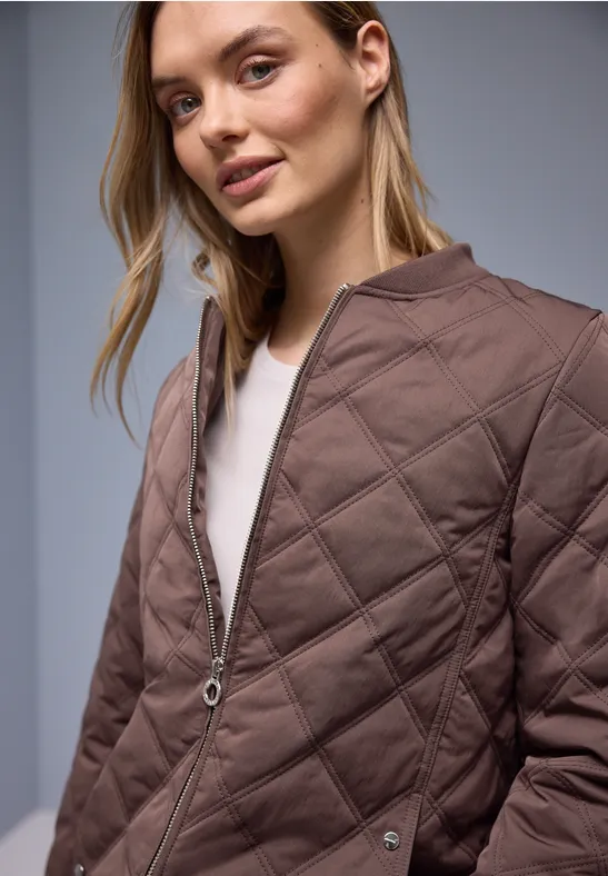 Veste avec capuche amovible mahogany brown