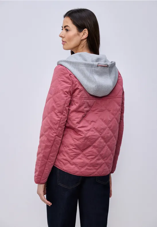 Veste avec capuche amovible desert berry