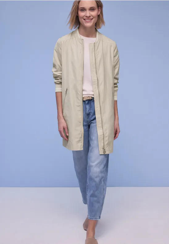 Langer Blouson powder beige