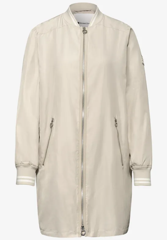 Langer Blouson powder beige