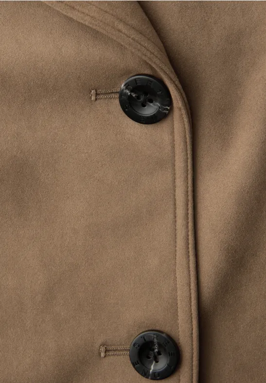 Trenchcoat aus Velours Cinnamon Brown