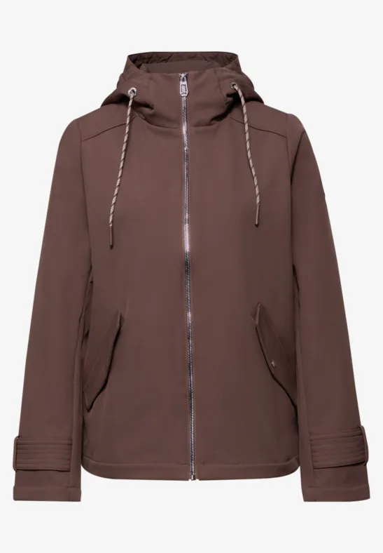 Parka mahogany brown