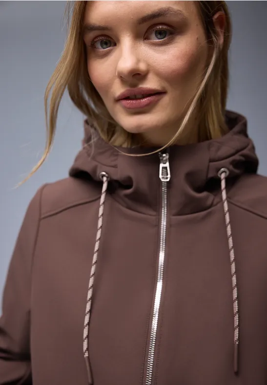 Parka mahogany brown
